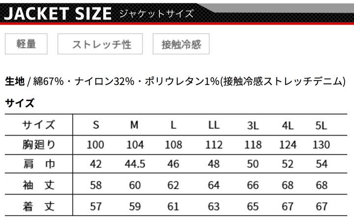 寅壱 デニム 上下セット ストレッチ サマー デニム ジャンバー＆カーゴ