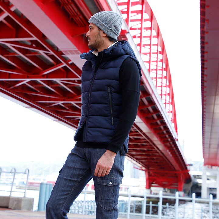 防寒ベスト 防寒着 フード付き ドッグマン DOGMAN 8222 軽量ソロナ メンズ 男性用 秋冬 中綿入り 撥水 帯電防止 速乾 作業着 作業服 CUC 中国産業 【M-3L】