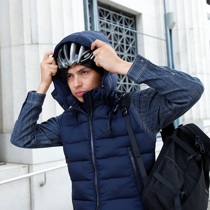 防寒ベスト 防寒着 フード付き ドッグマン DOGMAN 8222 軽量ソロナ メンズ 男性用 秋冬 中綿入り 撥水 帯電防止 速乾 作業着 作業服 CUC 中国産業 【M-3L】