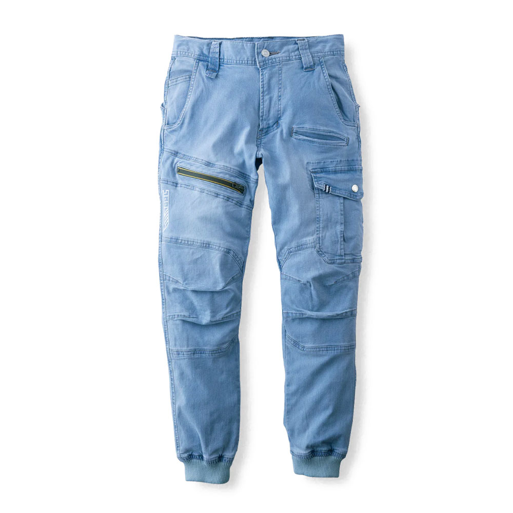 寅壱 デニム カーゴジョガーパンツ 8970-235 春夏 接触冷感 ストレッチ