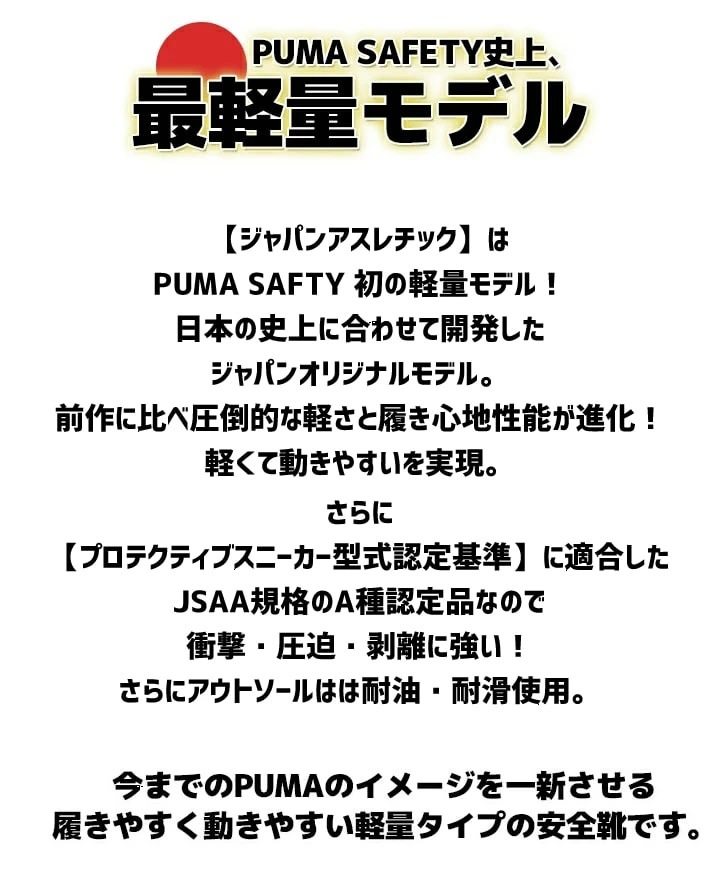 【即日発送】安全靴 プーマ PUMA ハイカット スニーカー マジック ミドルカット ライダー2.0 ミッド 63.352.0 耐熱 耐油 軽量 疲れにくい 衝撃吸収 先芯入り 3E マジックテープ 作業靴 PUMA JAPAN ATHLETICシリーズ