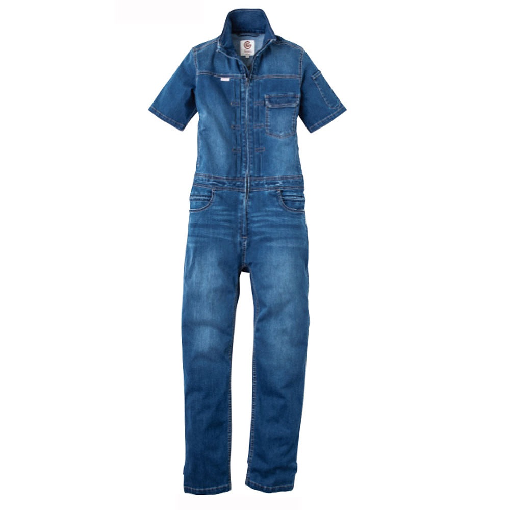 半袖つなぎ デニム デアリーウーマンツナギ グレースエンジニアーズ GE