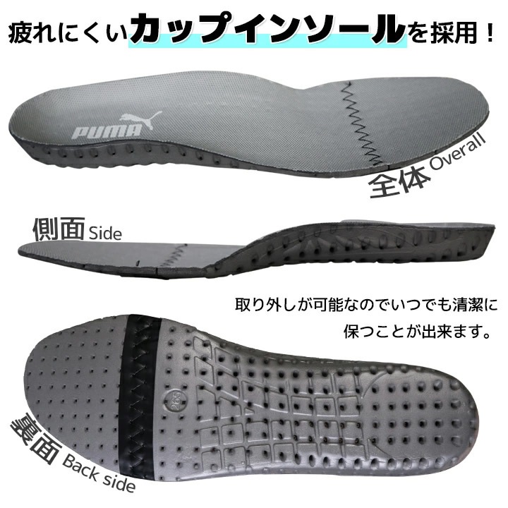 【即日発送】安全靴 プーマ PUMA ハイカット スニーカー マジック ミドルカット ライダー2.0 ミッド 63.354.0 耐熱 耐油 軽量 疲れにくい 衝撃吸収 先芯入り 3E マジックテープ 作業靴 PUMA JAPAN ATHLETICシリーズ