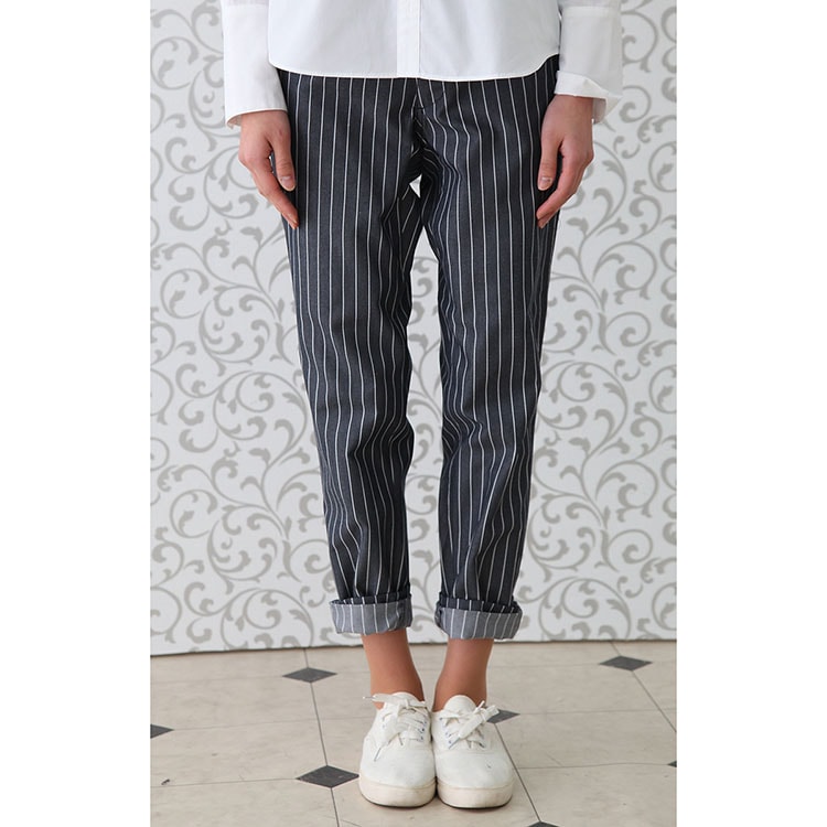 パンツ RL6742 HAKUI セブンユニフォーム ストライプ ストレート