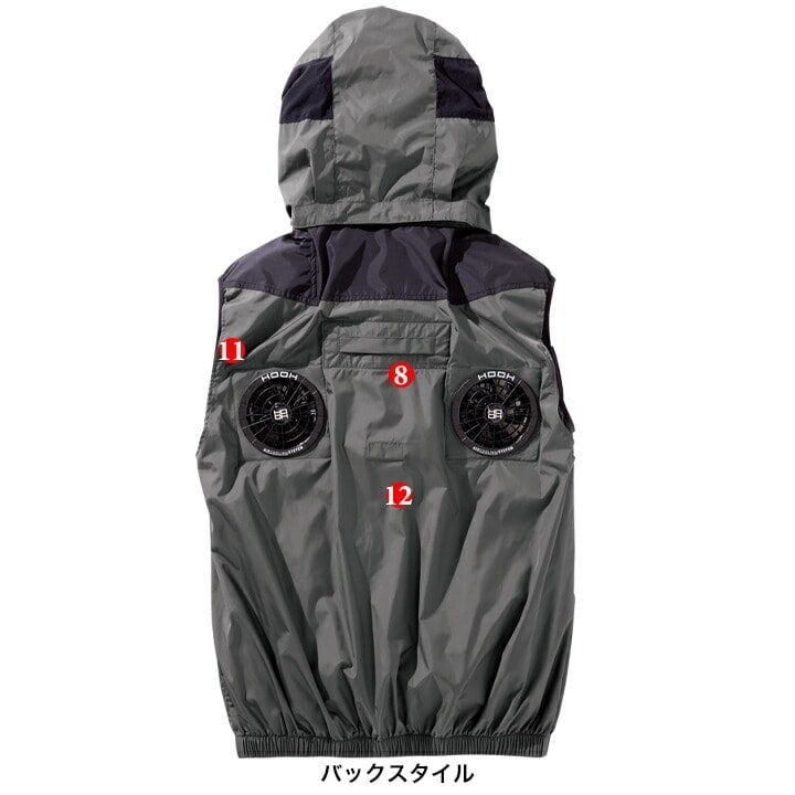 即日発送】空調服 ハイバック ベスト HOOH 2025年モデル V1129