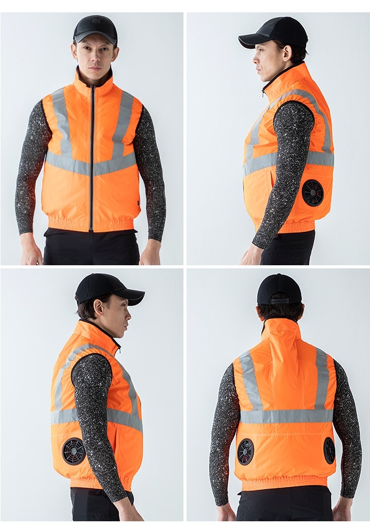 即日発送】空調作業服 セット 安全反射ベスト 高視認 26868 バッテリー