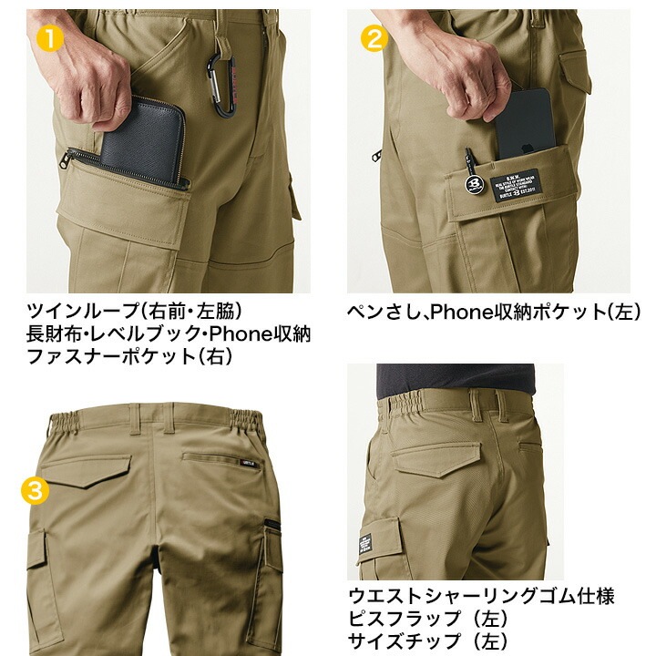 送料無料】バートル カーゴパンツ 482 男女兼用 春夏 2WAYストレッチ 