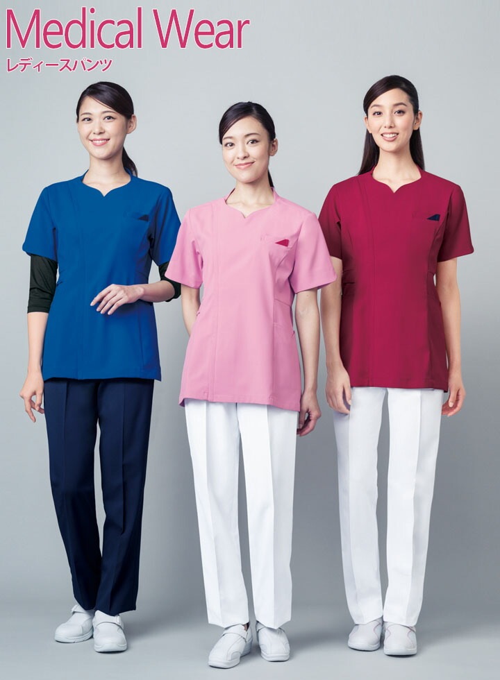 ホワイセル スクラブパンツ wh12012 医療用 白衣 看護師 ズボン 女性用