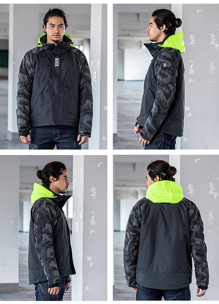 TSデザイン 作業服 防寒着 メガヒートフラッシュ 防水防寒ジャケット