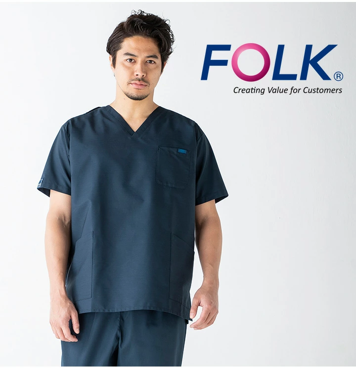 スクラブ上下セットPANTONEFOLK男女兼用7000SC 6003SCメンズレディース
