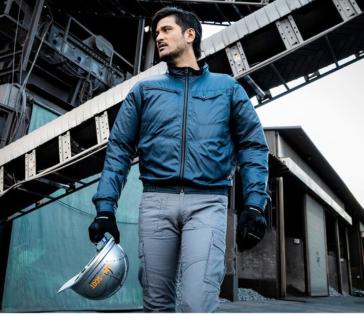 空調作業服 長袖ジャケット WZ HOP SCOT 9149 ファン＆バッテリー