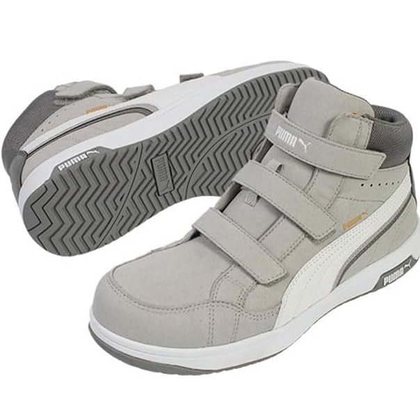 【即日発送】安全靴 ハイカット PUMA プーマ ミドルカット No.63 ヘリテイジ エアーツイスト HERITAGE Airwist2.0 Mid 静電気 紐タイプ マジックタイプ 衝撃吸収 耐熱 耐油 プーマ 作業用 作業靴 かっこいい JSAA A種