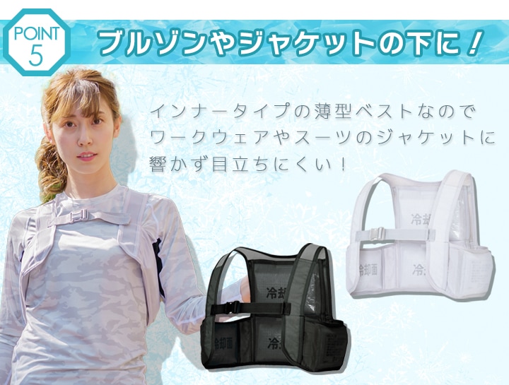 即日発送】アイスベスト クールベスト 保冷剤 4個付き 保冷