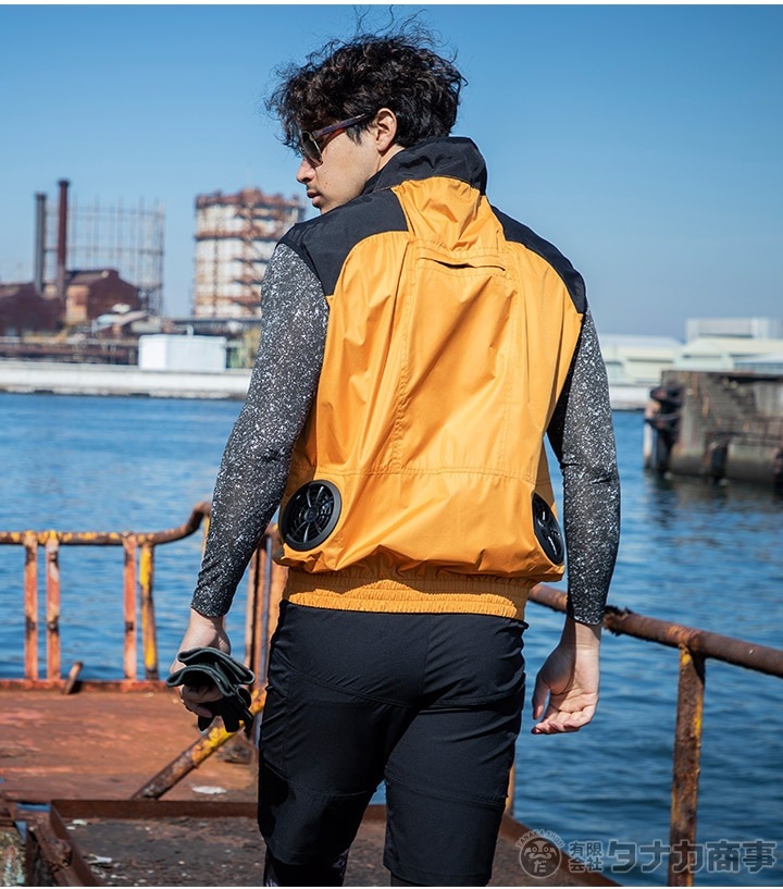 即日発送】空調作業服 ベスト ハーネス対応 エアセンサー 26880