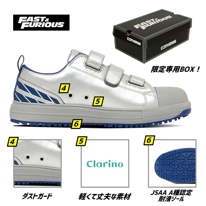 即日発送】（在庫限り）コンバース ワイルドスピードコラボ 安全靴