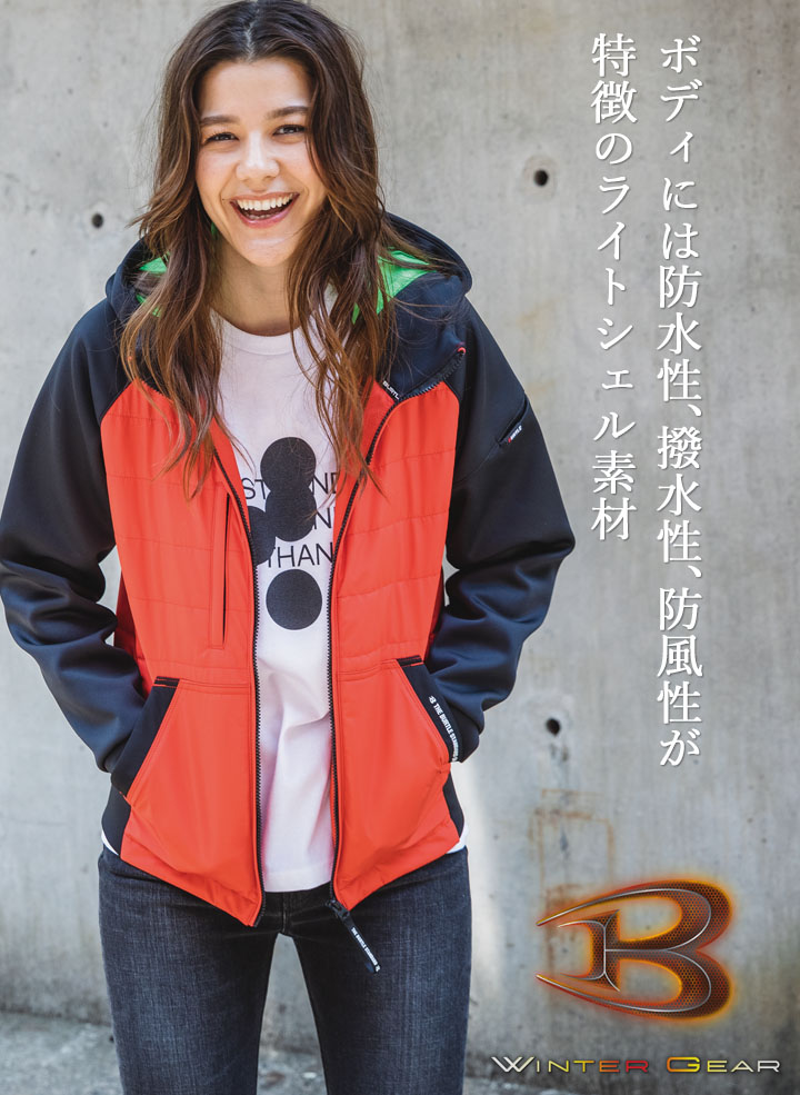 【即日発送】バートル サーモクラフト 防寒ジャケット 防風フーディジャケット 3210 ヒートジャケット 防寒 防水 防風 撥水 透湿 ストレッチ サーモクラフト対応 男女兼用 防寒服 防寒着 作業服 作業着 BURTLE