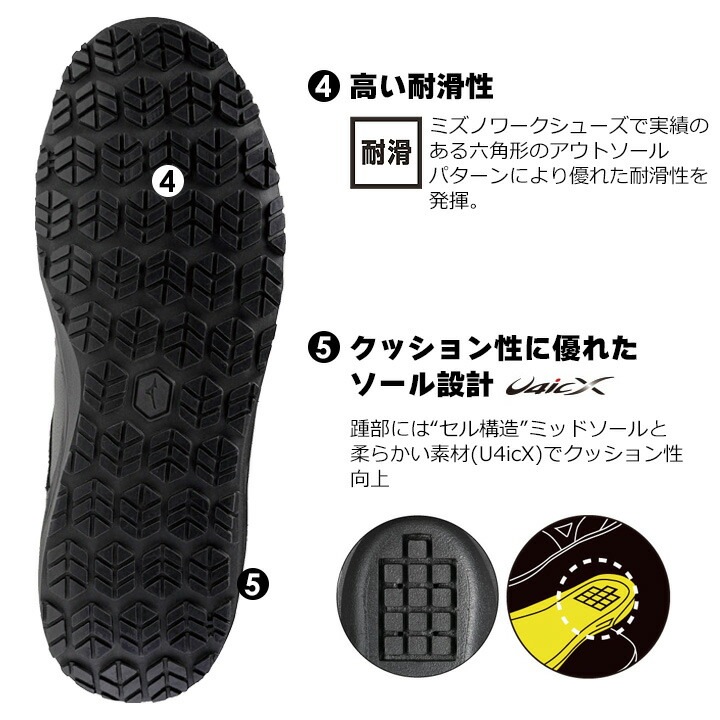 安全靴 ミズノ スニーカー ローカット F1GE2351 プライム