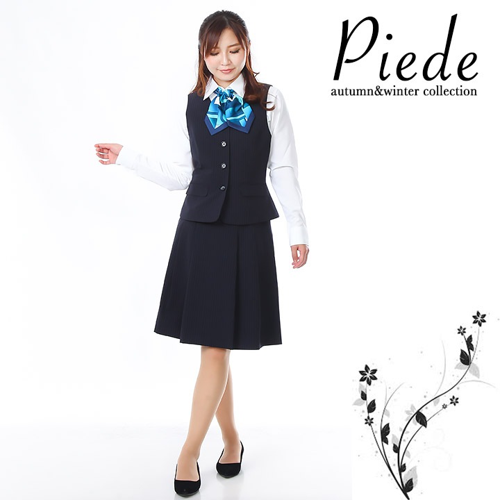 事務服 プリーツスカート スーツ HCS3602 オフィスウェア 受付 サービス ホテル レストラン 制服 アイトス