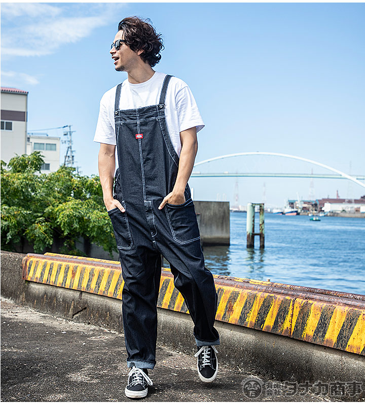 ディッキーズ つなぎ オーバーオール ストレッチデニム サロペット D