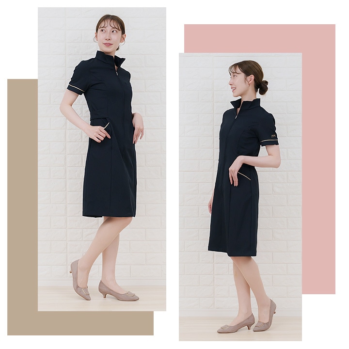 ワンピース 白衣 MICHEL KLEIN ミッシェルクラウン エステ ナース服 MK