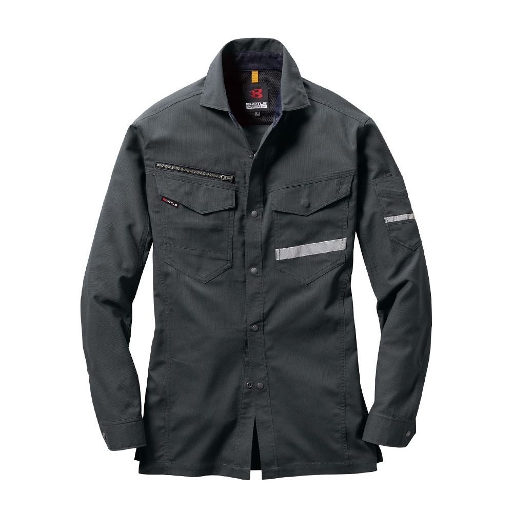 バートル 長袖シャツ 9095 春夏 男女兼用 制電 反射 作業服 作業着