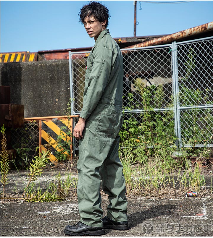 ディッキーズ つなぎ 長袖 ストレッチ オックス Dickies D-736 ストレッチ オールシーズン 作業服 作業着