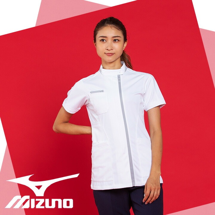 ミズノ スクラブ 医療 白衣 レディース MIZUNO MZ-0233 ドクター