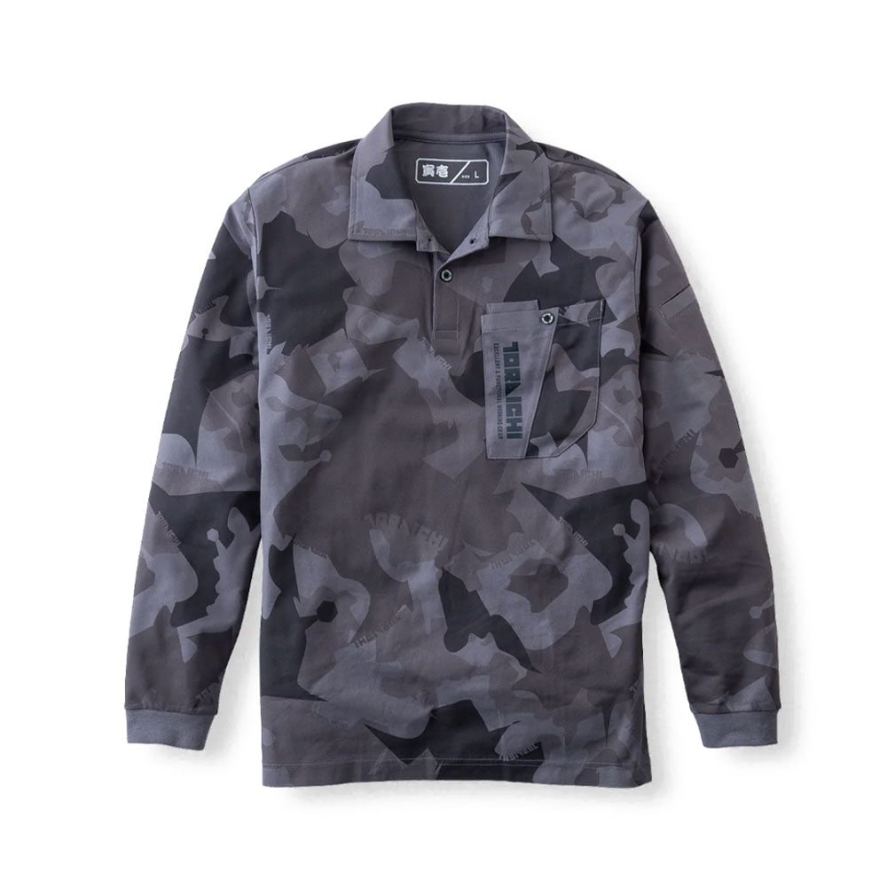 即日発送】寅壱 長袖ポロシャツ 5992-614 ストレッチ 吸水性 消臭 形状