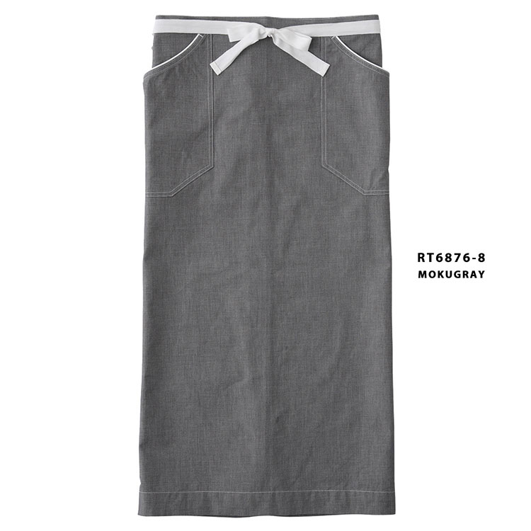 ソムリエエプロン RT6876 HAKUI セブンユニフォーム 腰下タイプ 綿100