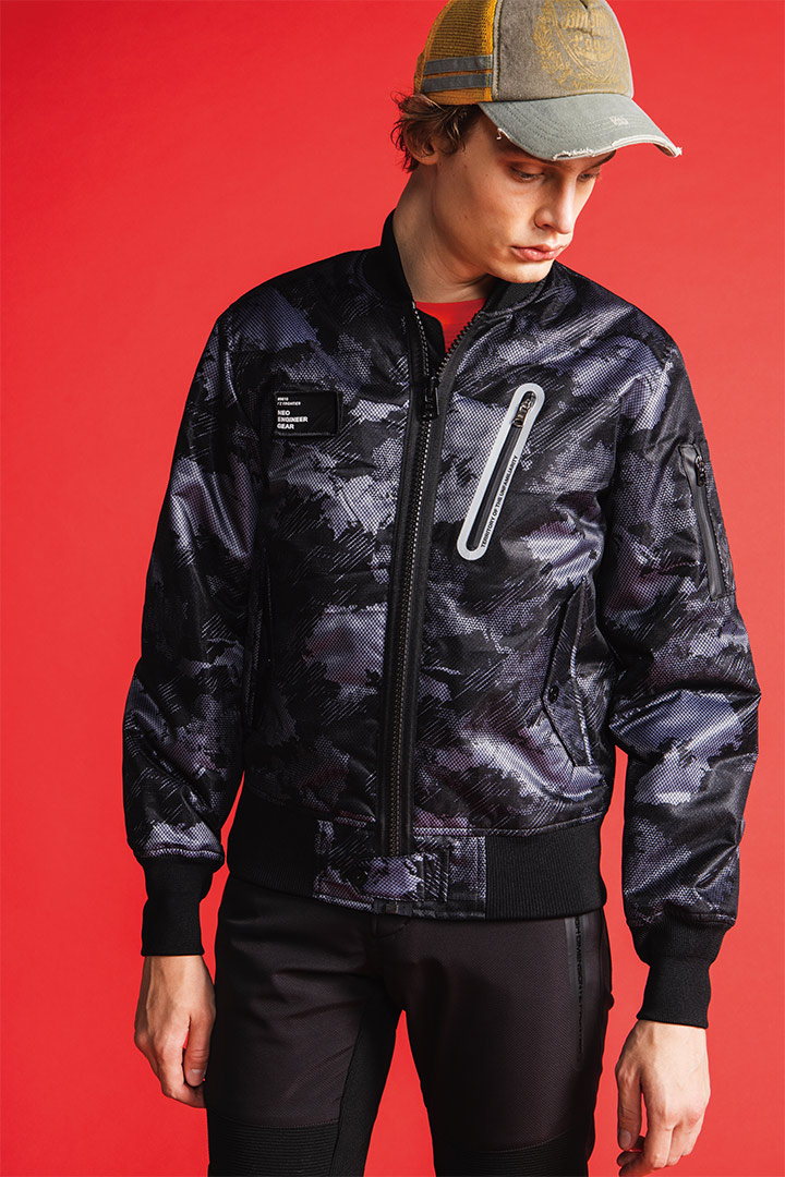 陸上自衛隊 MA-1タイプ リバーシブル ブルゾン 迷彩 リバーシブル