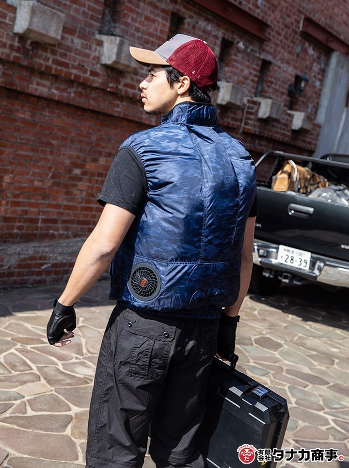 即日発送】空調作業服 ベスト バッテリー＆ファンセット クロダルマ