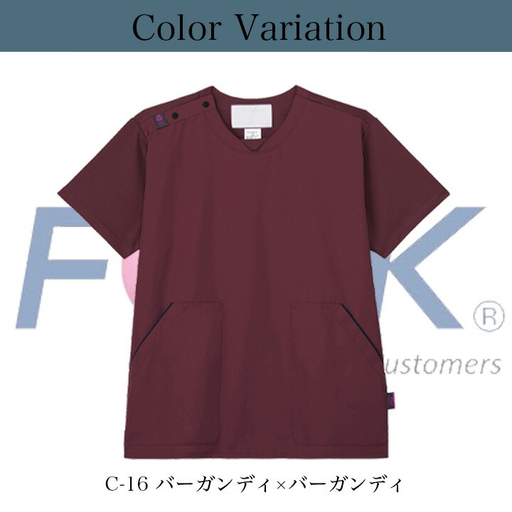 フォーク FOLK スクラブ 上衣 ジアスクラブ レディーススクラブ（男女 