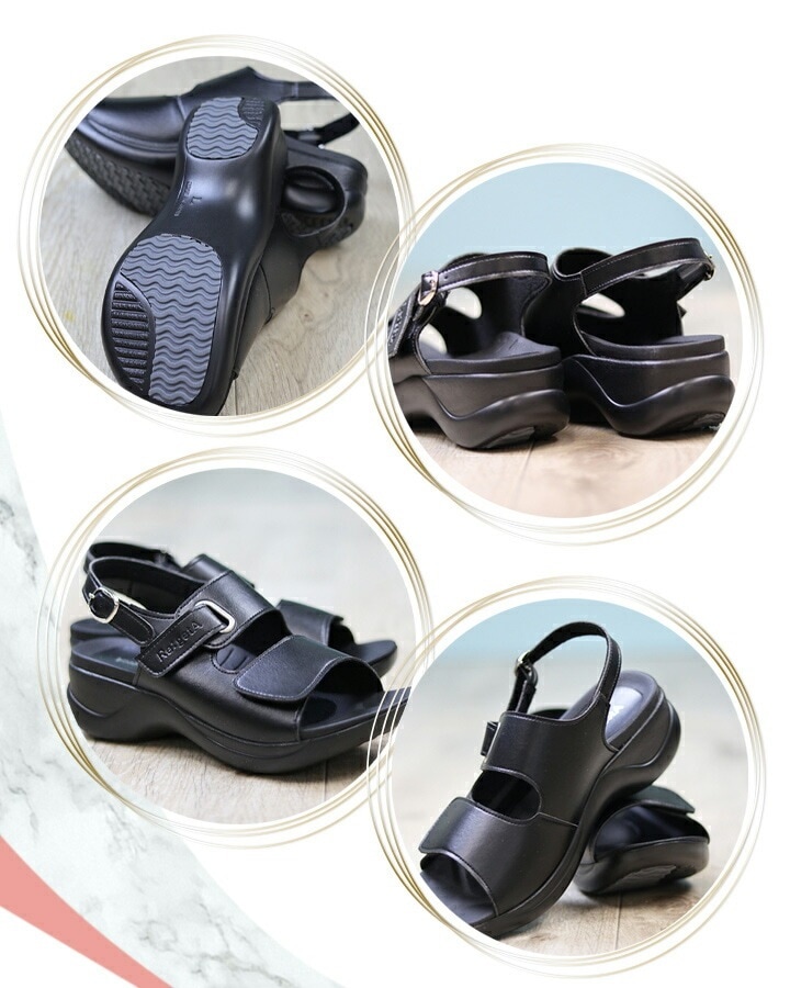 リゲッタ パンプス ナースシューズ 医療 クロスベルトパンプス リゲッタ RW-1001 医療用 靴 病院 クリニック 看護師 オフィス Regeta 痛くない 疲れにくい 歩きやすい 柔らかい 軽いホワイト ブラック事務 サンダルヒールストラップサンダル ナースサンダル