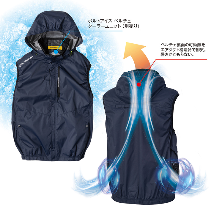 即日発送】空調服 2026年 ベスト サイドファン G-4039 服のみ
