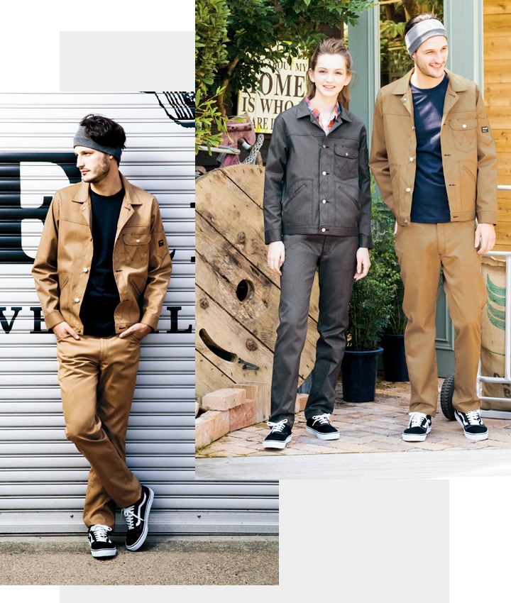 ラングラー 作業着 ボタンジャケット AZ-64102 ジャンパー Wrangler