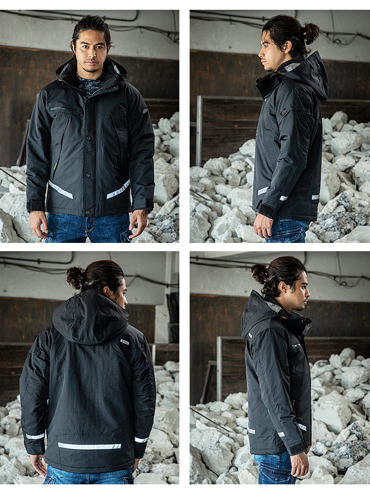 バートル 防水防寒ジャケット 大型フード付き 7610 男女兼用 撥水 防汚 防寒着 作業服 作業着 防寒服