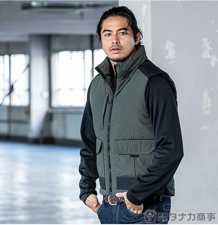 TSデザイン 防寒ベスト 防寒着 54328 TS DELTA ナイロン 中綿ワーク