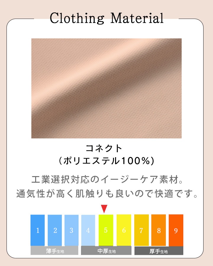 ワンピース 六分袖 医療用 白衣 FR-0001 UNITE FOLLORAISON 上品
