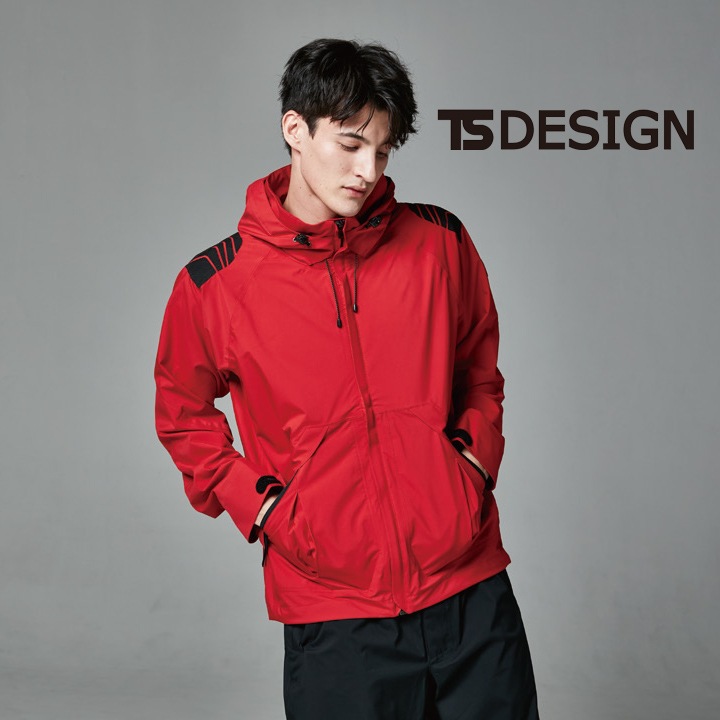 TSデザイン レインジャケット 合羽 上着 高透湿 耐水 防風 フード付き