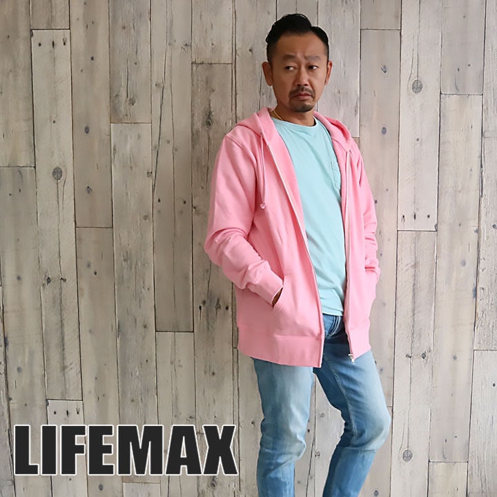パーカー ジップパーカー LIFEMAX パイルジップアップパーカー MS2120