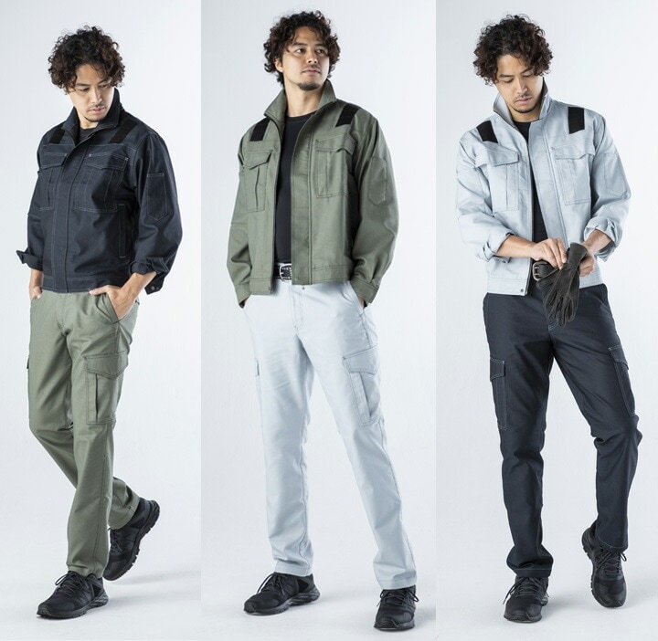 楽天市場】DAIRIKI 大川被服 長袖ブルゾン/カーゴパンツ 上下セット