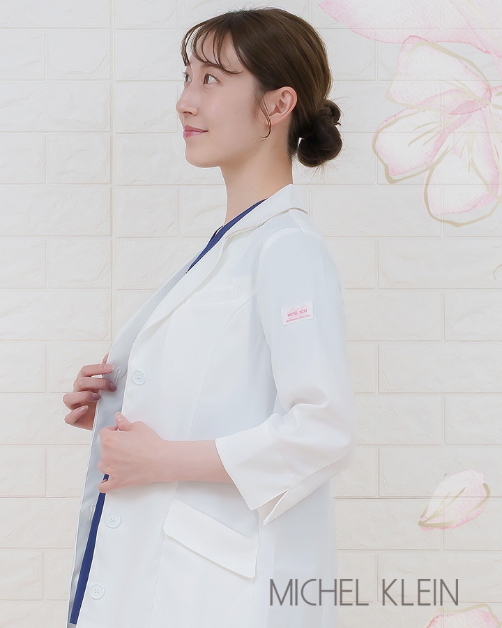 ドクターコート 白衣 ミッシェルクラン MK-0012 レディース白衣 ドクターコート 白衣 ミッシェルクラン MK-0012 レディース白衣