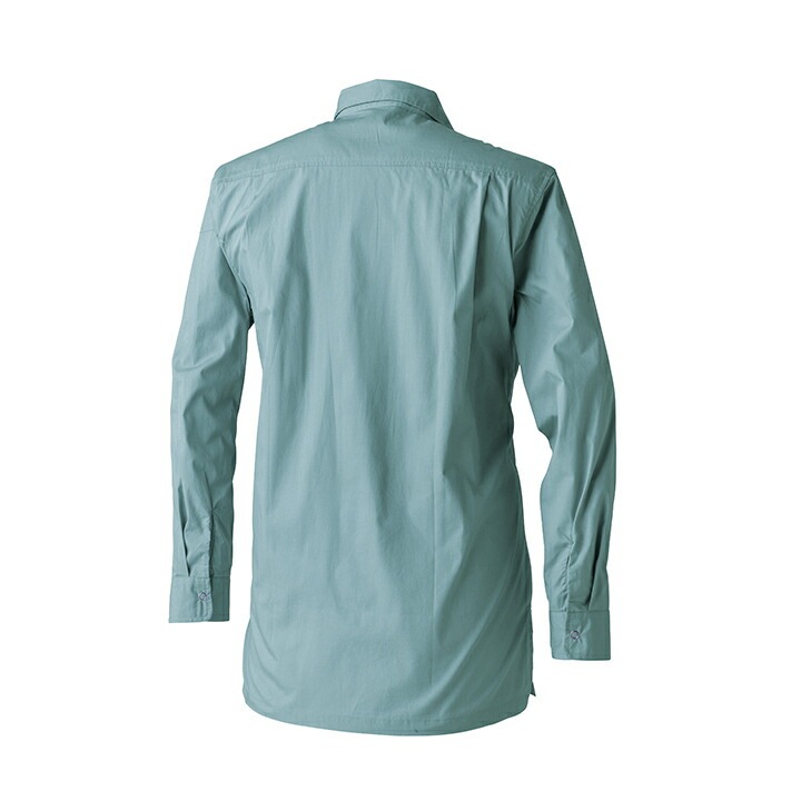 寅壱 綿シャツ カッターシャツ 作業服 1021-125 オールシーズン 長袖シャツ 綿100% 作業服 作業着 トライチ