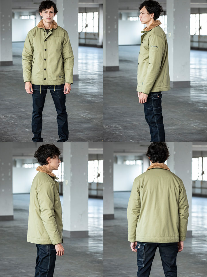 防寒コート Dg503 クロダルマ 長袖 N 1スタイル ジャケット コットン メンズ D Grow 防寒服 作業着 作業服 作業服のだるま商店 本店