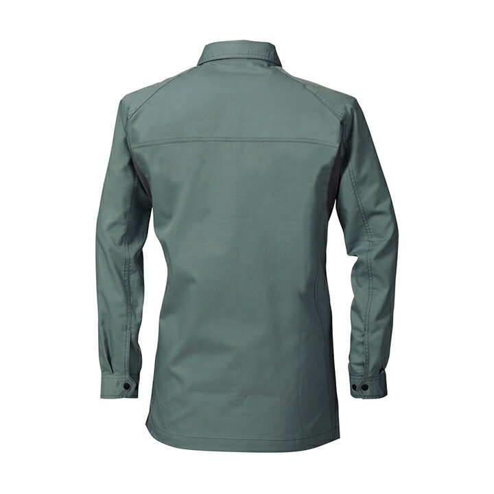 寅壱 長袖シャツ 作業服 2130-125 オールシーズン 作業服 作業着 ストレッチ 制電 軽量 トライチ