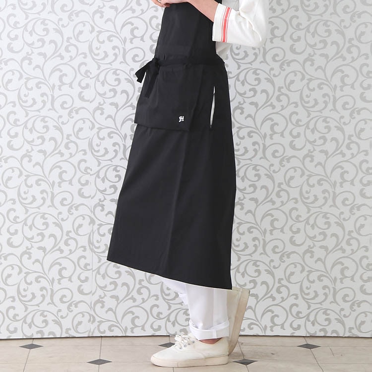 胸当てエプロン RT6906 HAKUI セブンユニフォーム 首掛けタイプ カフェ