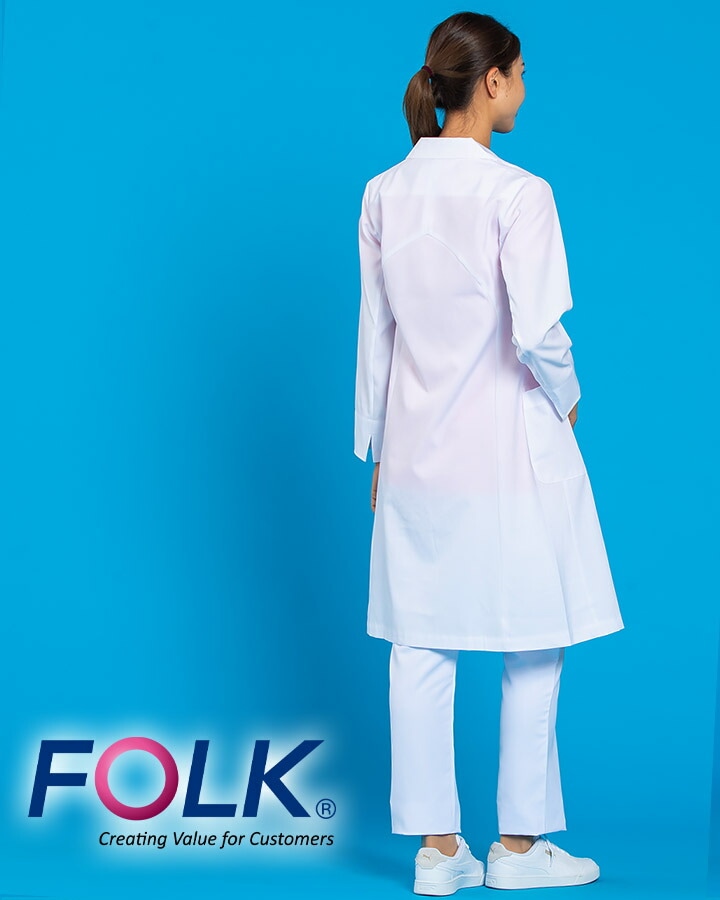 HYKE ドクターコート レディース ドクターコート HI400－1 ホワイト| 作業服