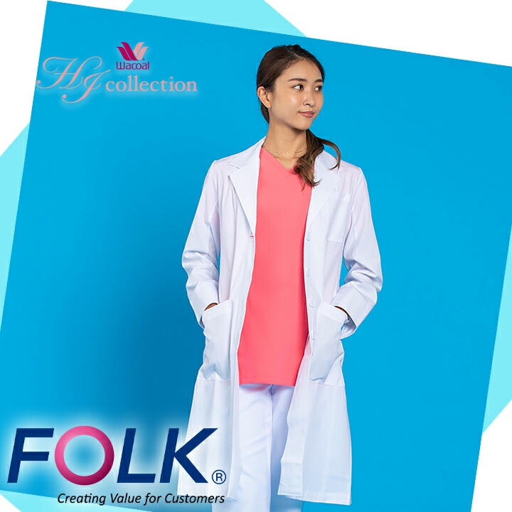 フォーク FOLK 白衣 コート レディース ドクターコート フォーク