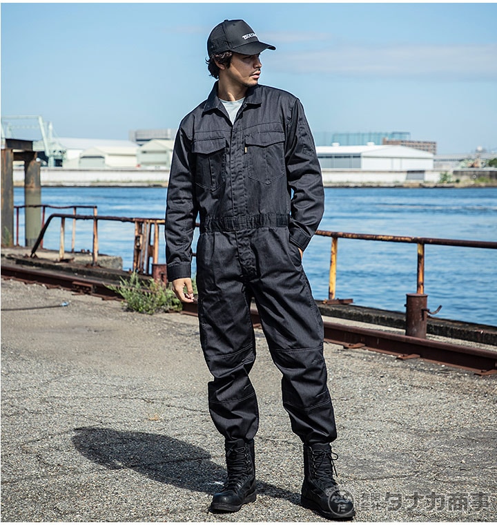 グレースエンジニア 長袖つなぎ メランジ調 GE-430 オールシーズン