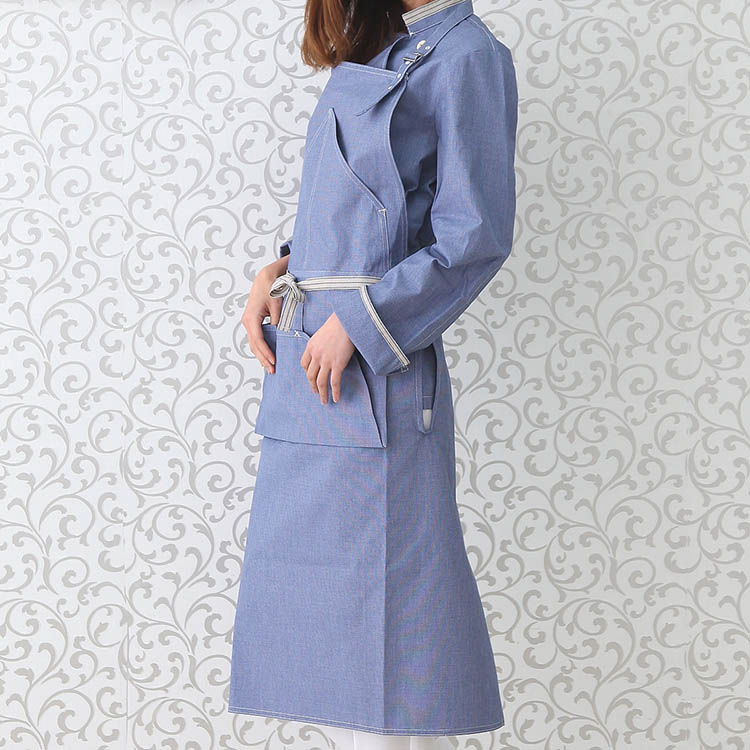 エプロン カフェ 前掛け RT6909 HAKUI セブンユニフォーム 首掛け